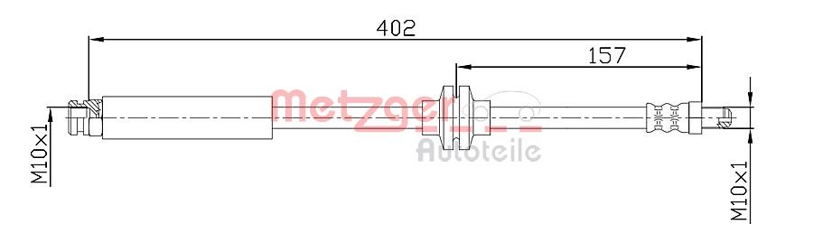 METZGER 4110108 Bremsschlauch
